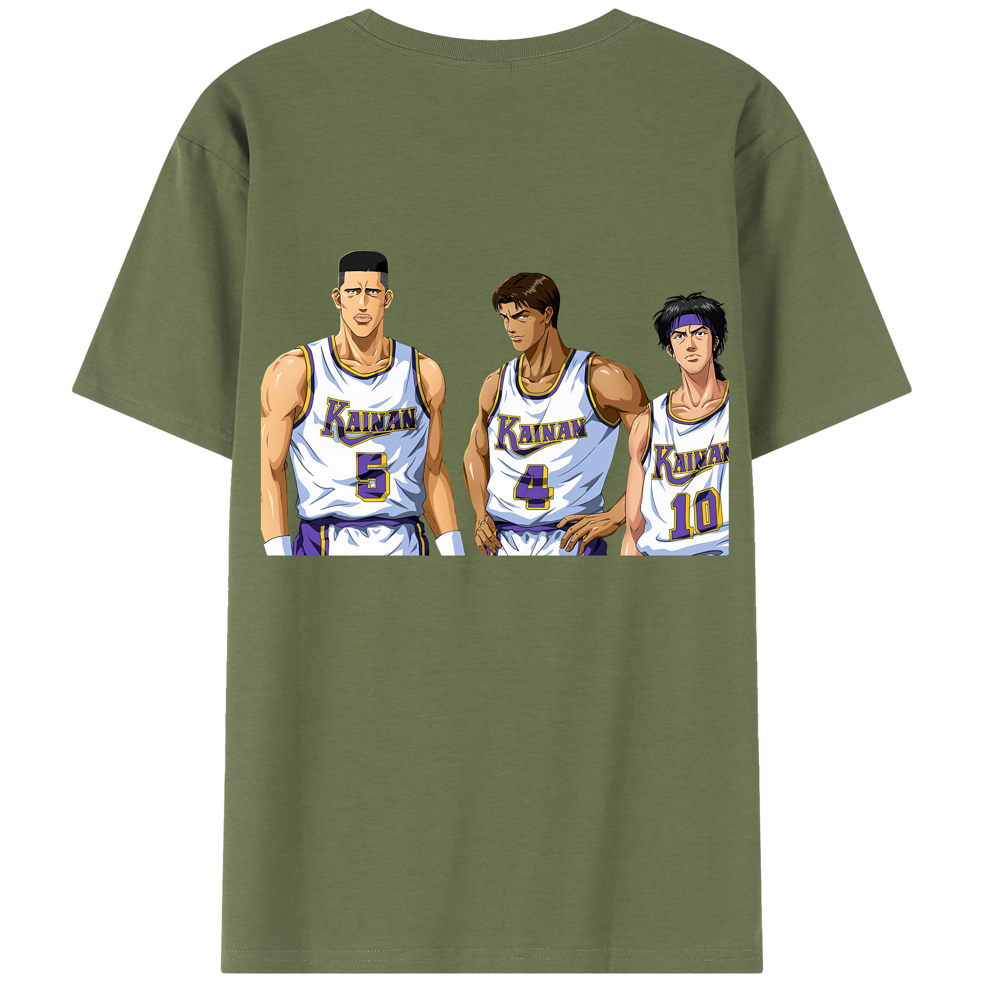 SLAM DUNK／スラムダンク 綿100％半袖Tシャツ（背面プリント）